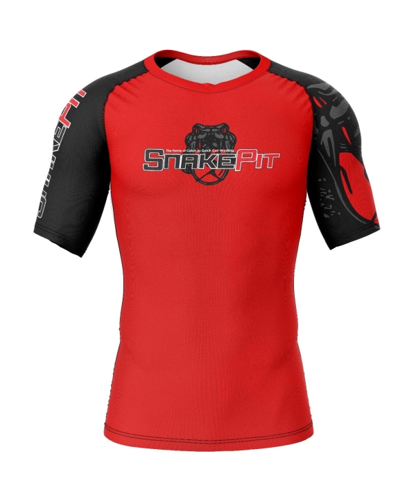 Snake Pit Rash Guard (Red - Shortsleeve)