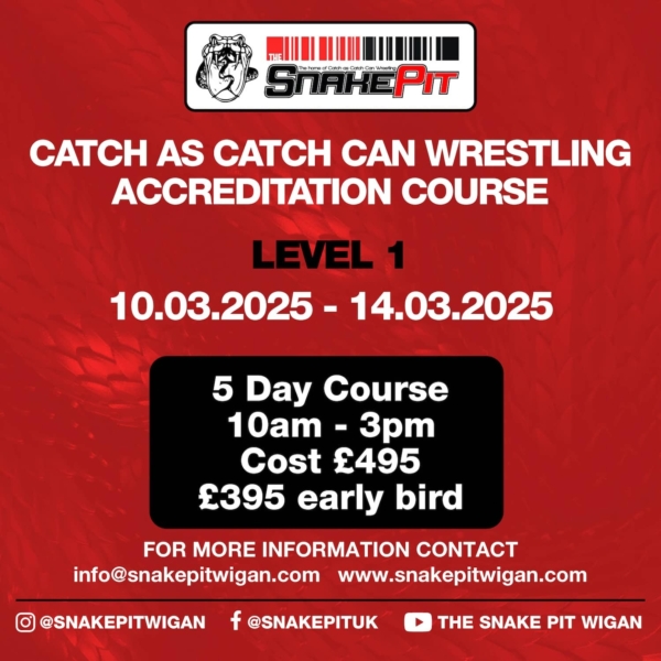 Catch As Catch Can Wrestling Accreditation Course - Level 1