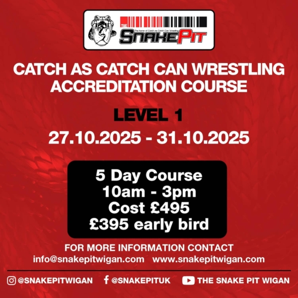 Catch As Catch Can Wrestling Accreditation Course - Level 1