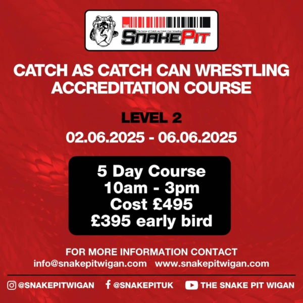 Catch As Catch Can Wrestling Accreditation Course - Level 2