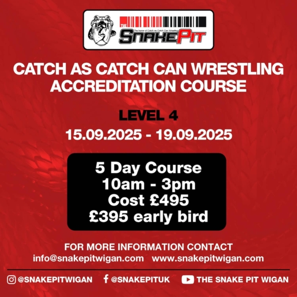 Catch As Catch Can Wrestling Accreditation Course - Level 4