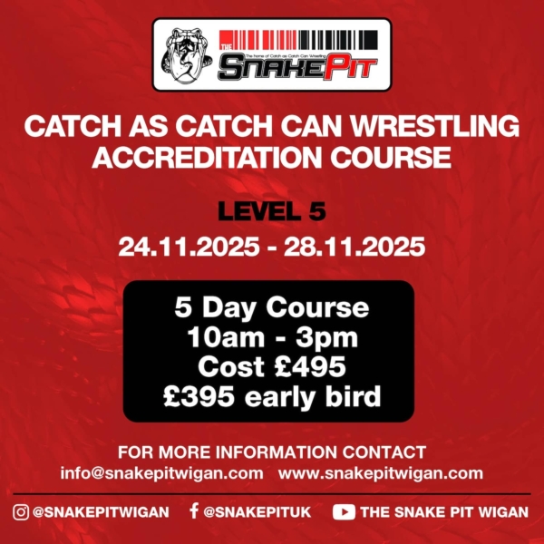 Catch As Catch Can Wrestling Accreditation Course - Level 5